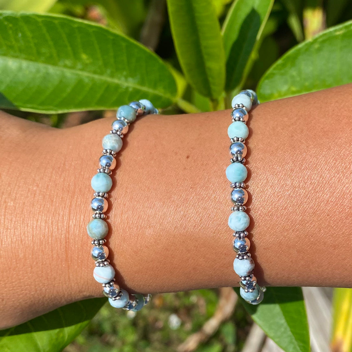 Larimar Gemstone authentic Bracelet, Sterling Silver Adjustable Bolo Bracelet, AAA Quality Dominican Republic Larimar Bracelet, Gifts for Her