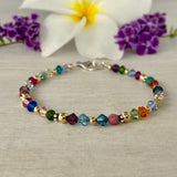 Vibrant Blue Swarovski Crystals Bracelet