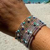 Gemstones with 2.5mm Sterling Silver or 14k Gold-filled Balls Bracelet