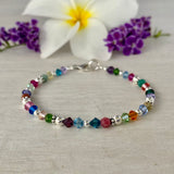 Vibrant Blue Swarovski Crystals Bracelet