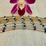 Gemstones with 2.5mm Sterling Silver or 14k Gold-filled Balls Anklet