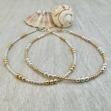 Sterling Silver & 14K Gold-filled Balls Anklet