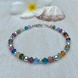 Multi Crystal & Gemstone Bracelet