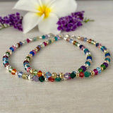 Multi-Crystal & Gemstone Anklet