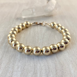 8mm 14k Gold-Filled Bracelet