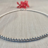 3mm Sterling Silver Ball Necklace