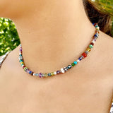 Multi Gemstone & Swarovski Crystal Necklace