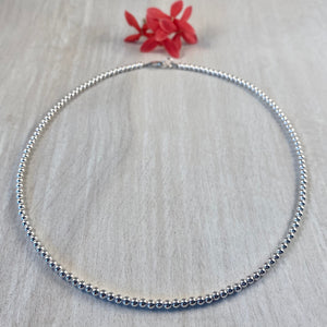 3mm Sterling Silver Ball Necklace