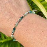 4mm Green Crystal & Aventurine Bracelet