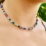 Multi Gemstone & Swarovski Crystal Necklace