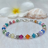 Bright Multicolor Child Bracelet with Letters