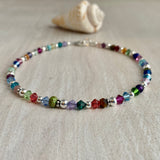 Multi Crystal & Gemstones Necklace