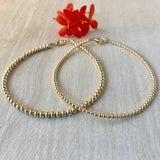 3mm 14k Gold-Filled Balls Anklet