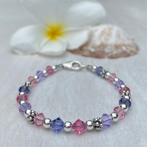 Pink and Purple Child Bracelet