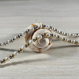 Genuine Pearl and 4mm Sterling Silver Bracelet