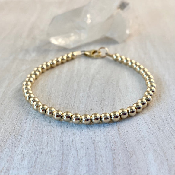 4mm 14k Gold-Filled Bracelet