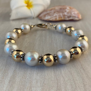 Pearls with 14k Gold-filled Beads