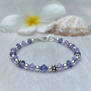 Purple Child Bracelet with Letters