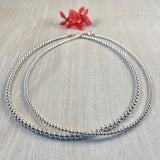 3mm Sterling Silver Ball Necklace