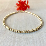 4mm 14k Gold-Filled Balls Anklet